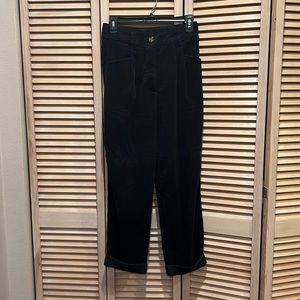 Topshop Cropped Corduroy Pants